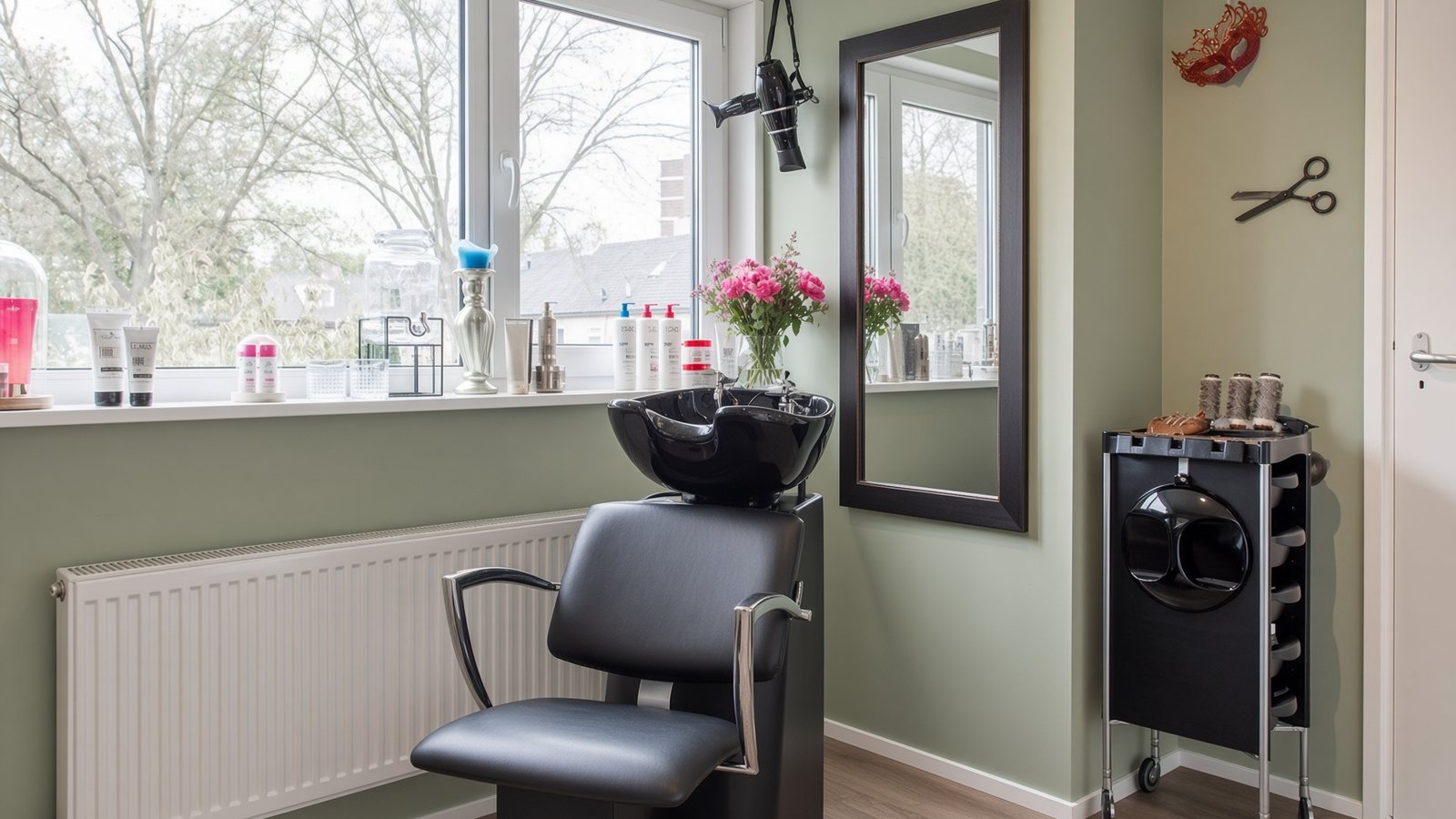 Stylingstoelen in Natalie's Haarsalon in Alkmaar